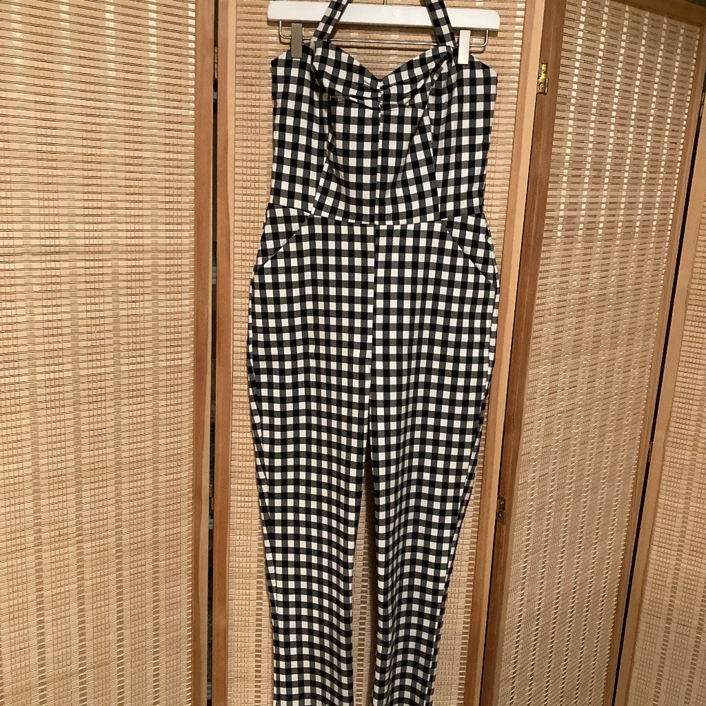 Unique Vintage gingham jumpsuit